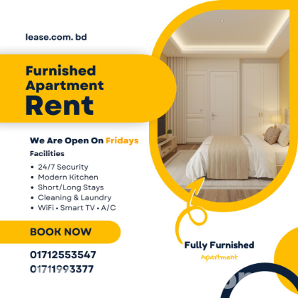 Comfort 2-Room Studio Apartment Rent in Bashundhara R/A
